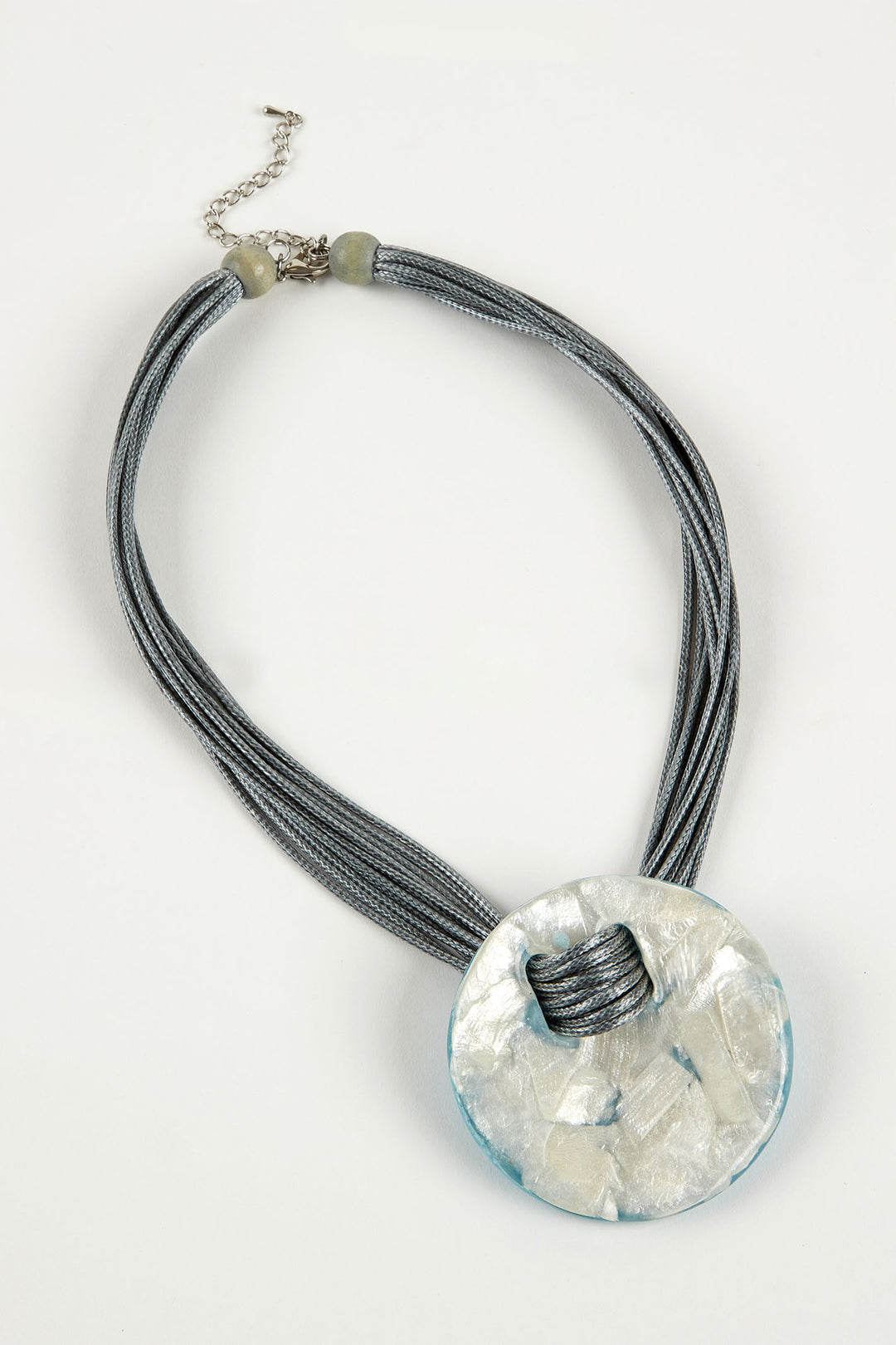 Dante NL5593 Blue Shimmer Disc Necklace - Experience Boutique