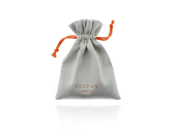 Cachet Dalya Pearl Drop Rhodium Earrings