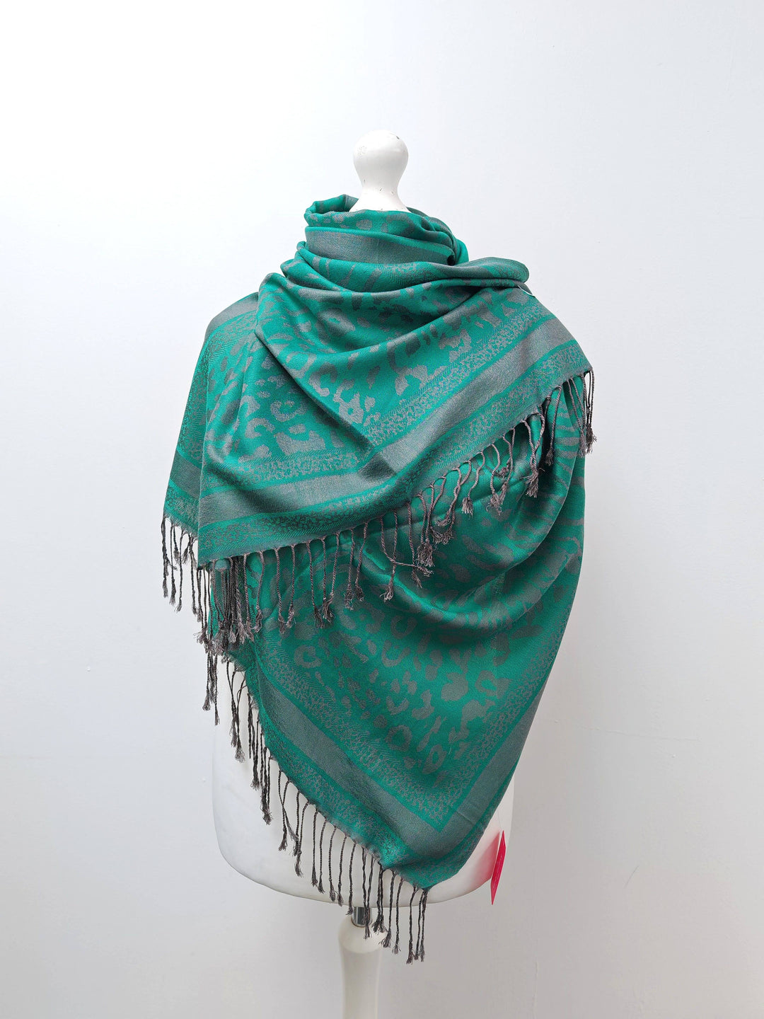 Emerald Animal Print Super Soft Pashmina Scarf Shawl Wrap