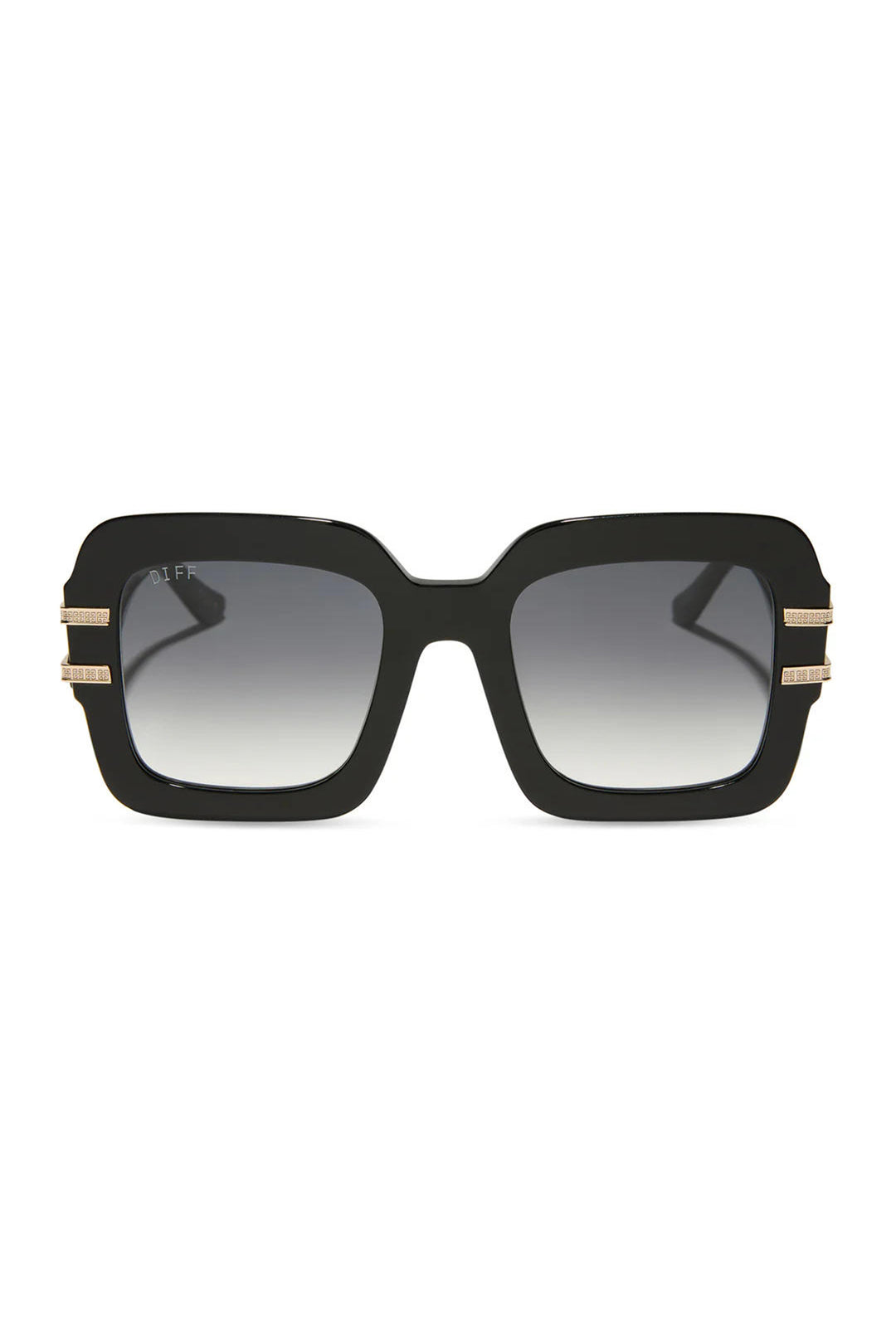 Diff The White Lotus Tanya McQuoid Black Scratch-Resistant Sunglasses