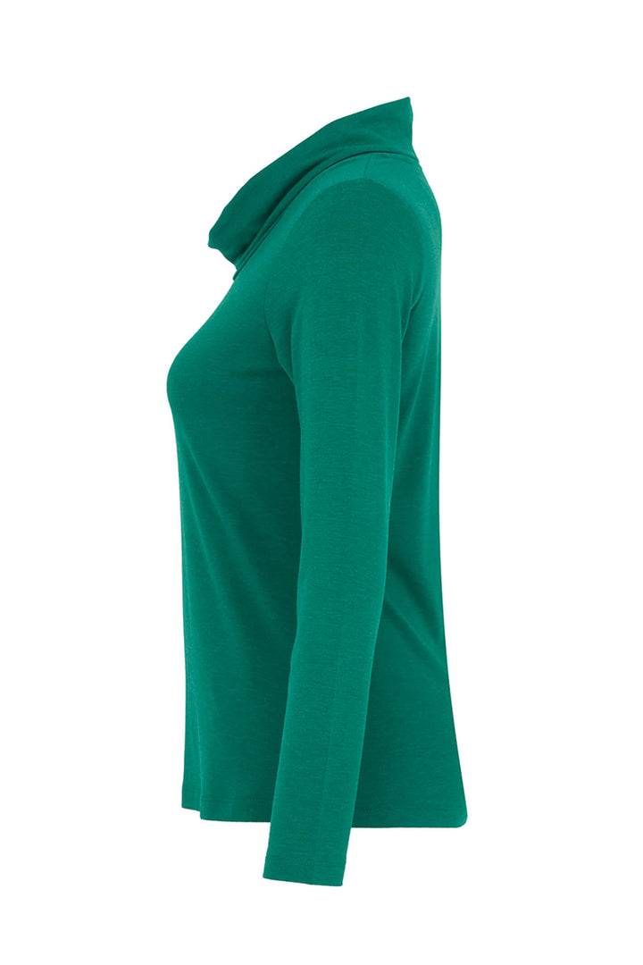 Dolcezza 73554 Jade Green Rollneck Long Sleeve T-Shirt Top - Experience Boutique