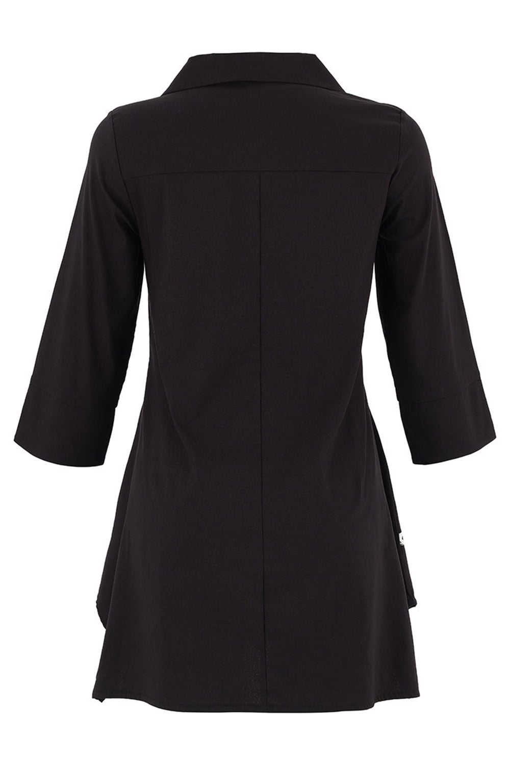 Black shirt on a white background