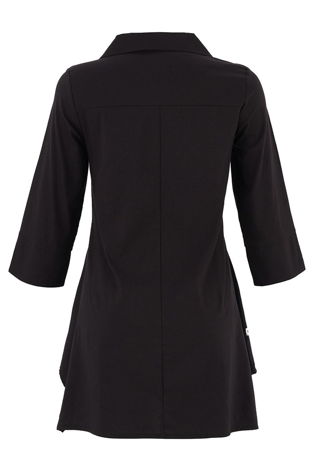 Black shirt on a white background