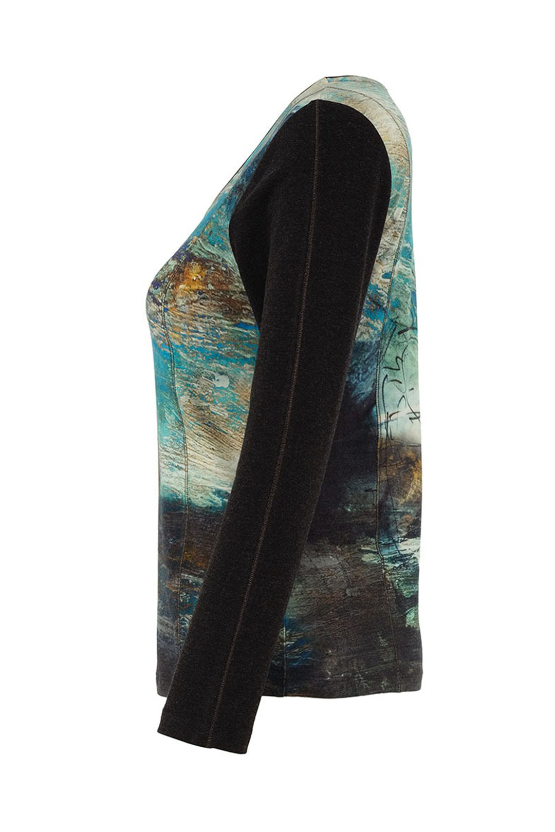 Textured fabric with abstract pattern on a white background
