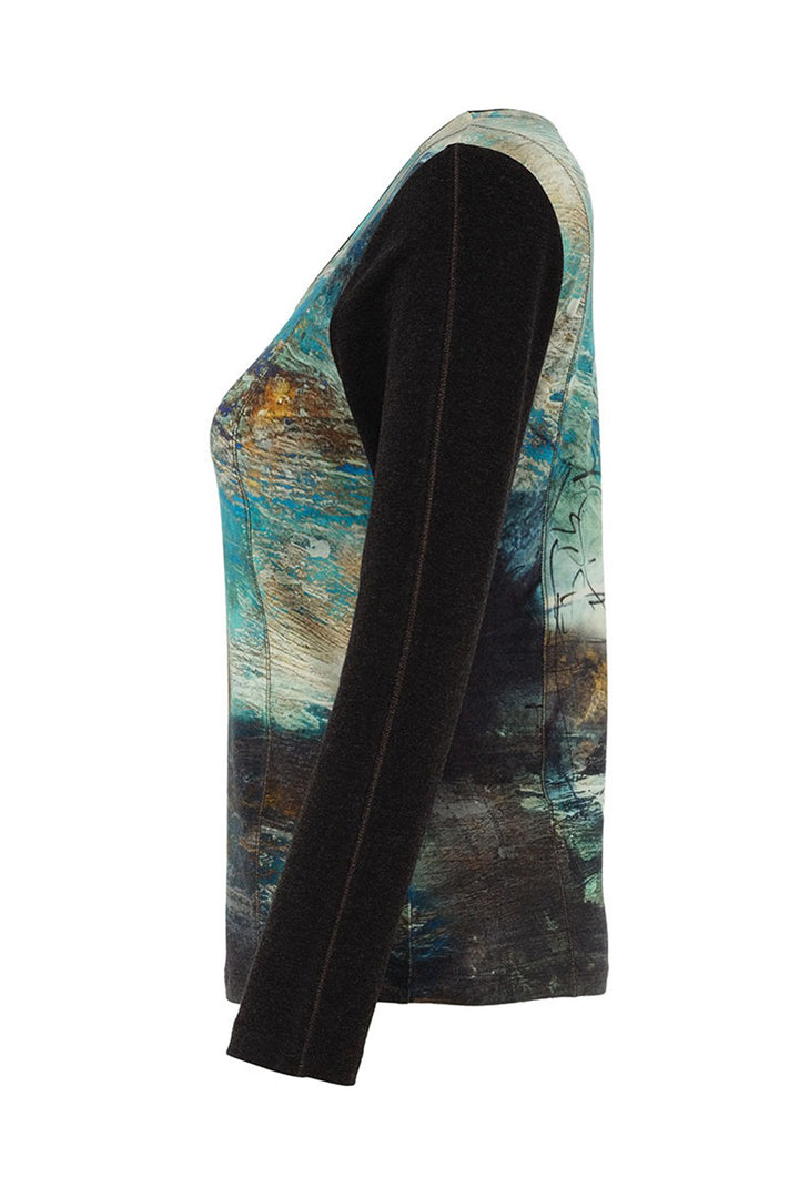 Textured fabric with abstract pattern on a white background