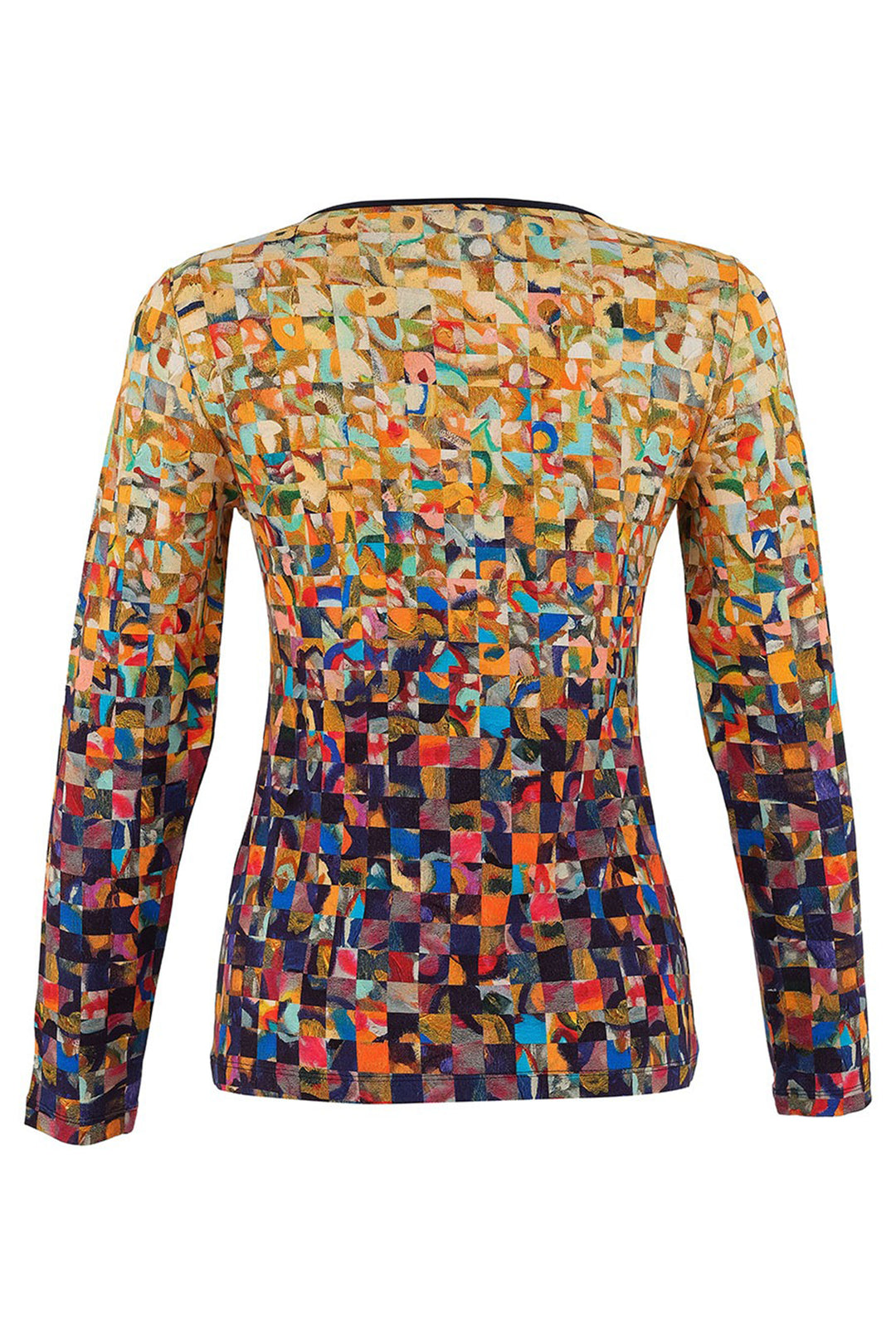 Dolcezza 75610 Jennifer Lommers Gold Rubble Print Top