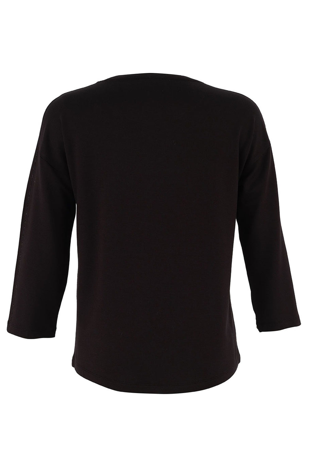 Black long-sleeve shirt on a white background