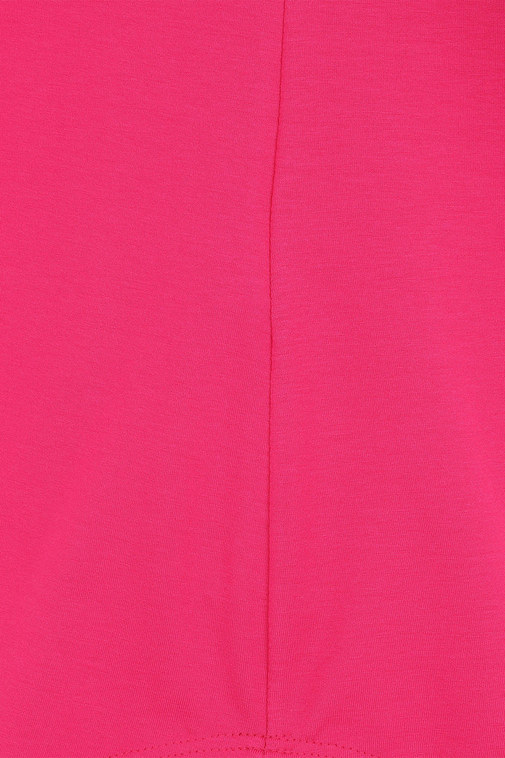 Close-up of a bright pink fabric texture