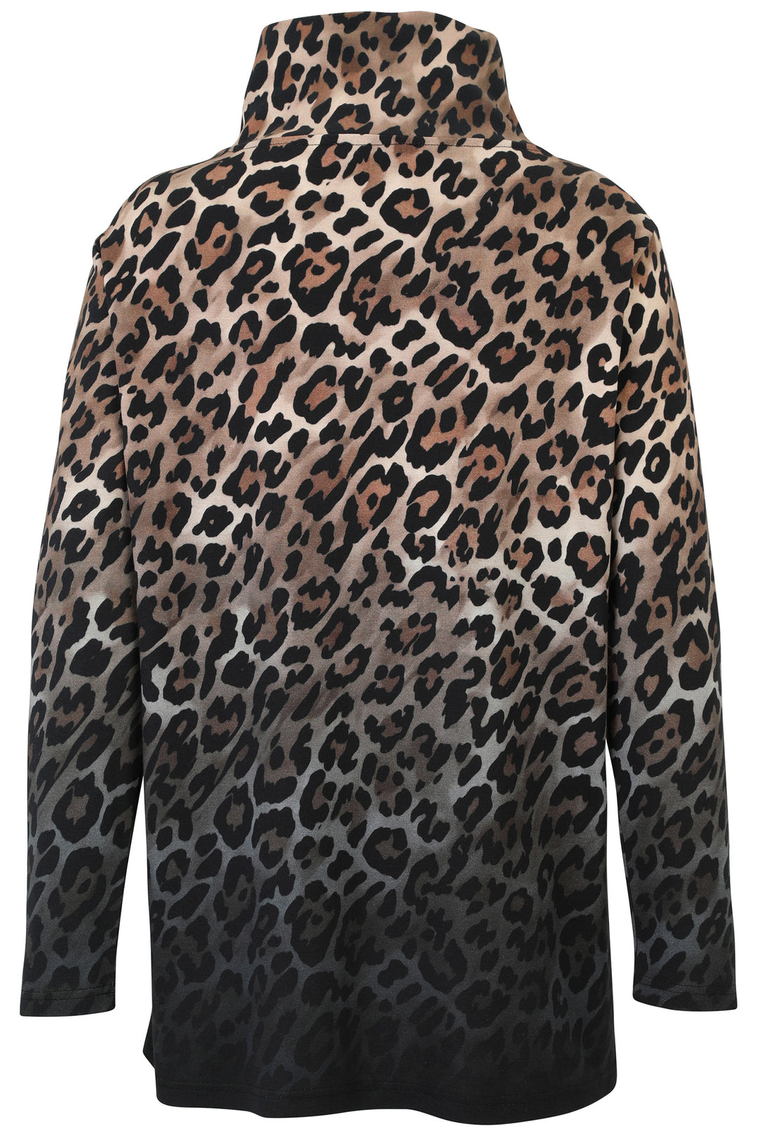 Leopard print jacket on a white background