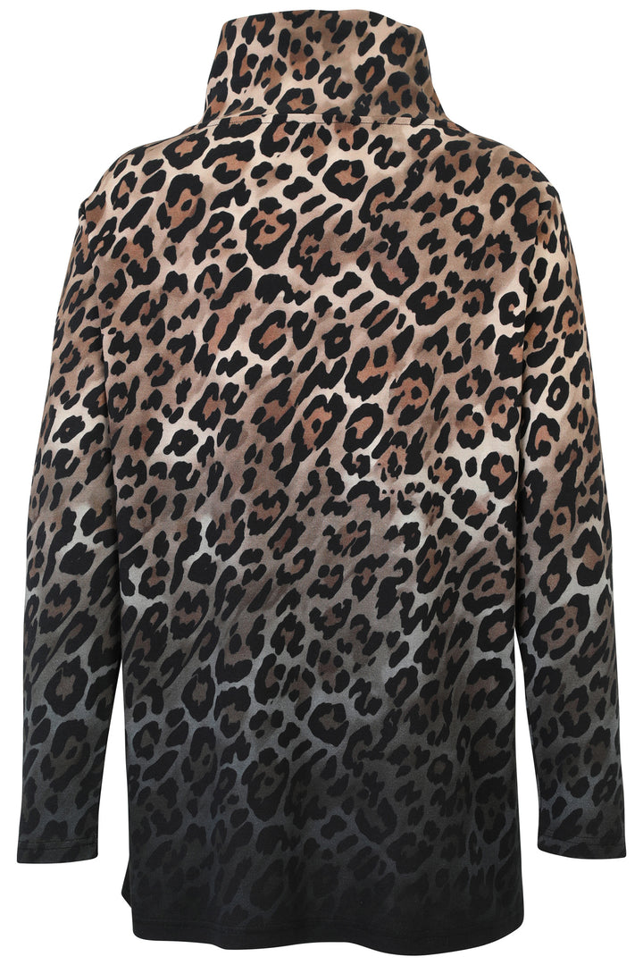 Leopard print jacket on a white background