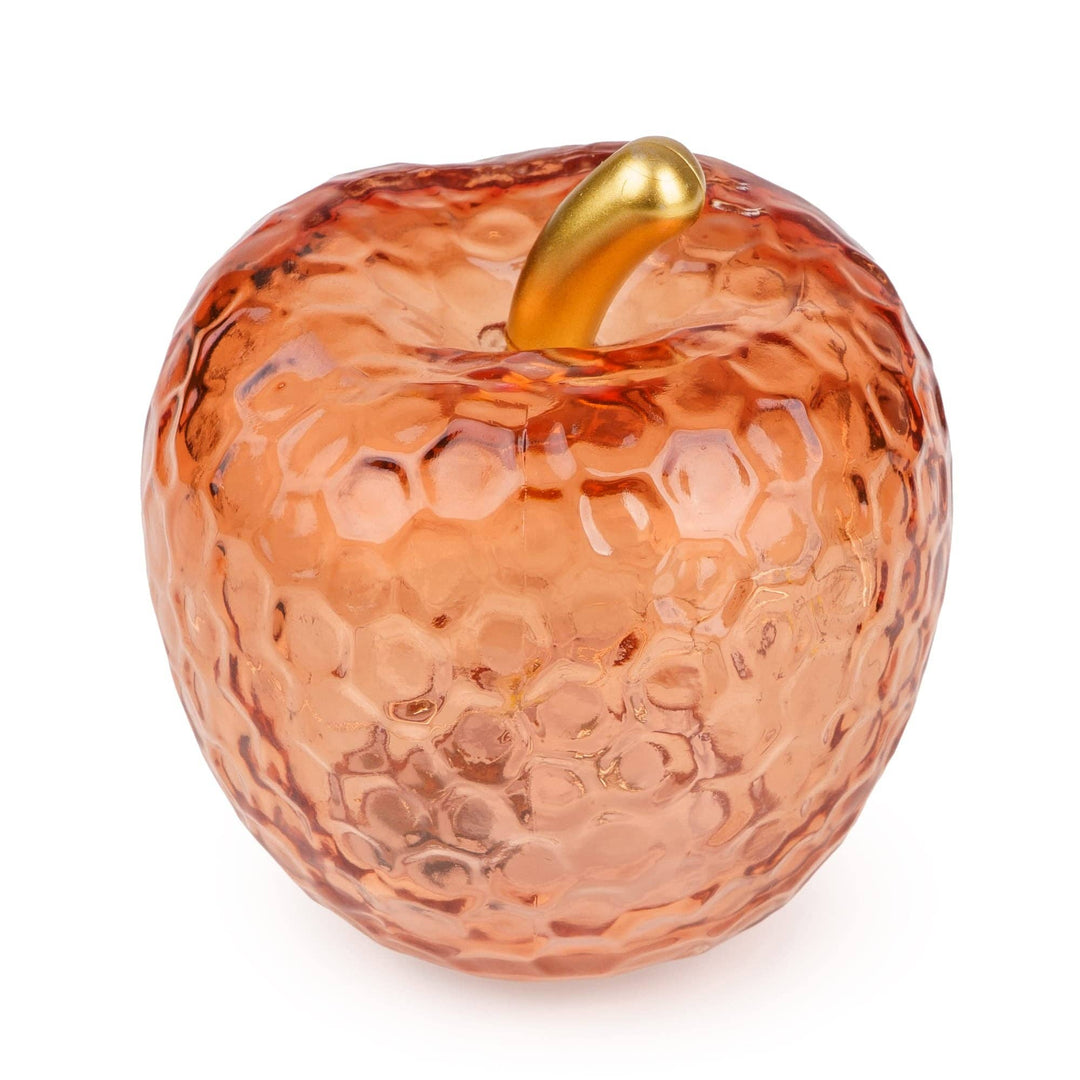 Pink Glass Apple LED Light