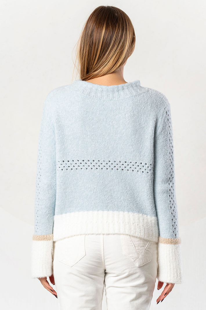 Elisa Cavaletti Blue Embroidered Jumper at Experience Boutique