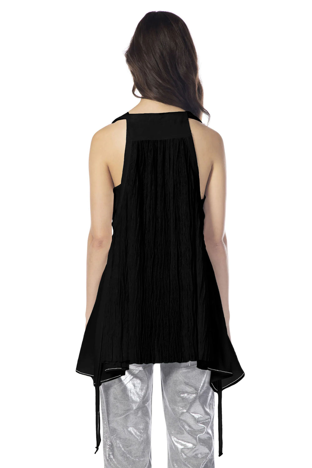 Elisa Cavaletti EJP249025301 Black Oversized Vest Top - Experience Boutique