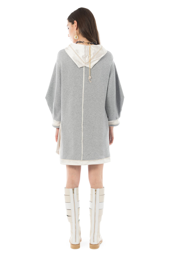 Elisa Cavaletti EJW232012701 Grey Longline Jumper - Experience Boutique