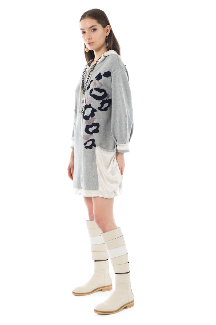 Elisa Cavaletti EJW232012701 Grey Longline Jumper - Experience Boutique