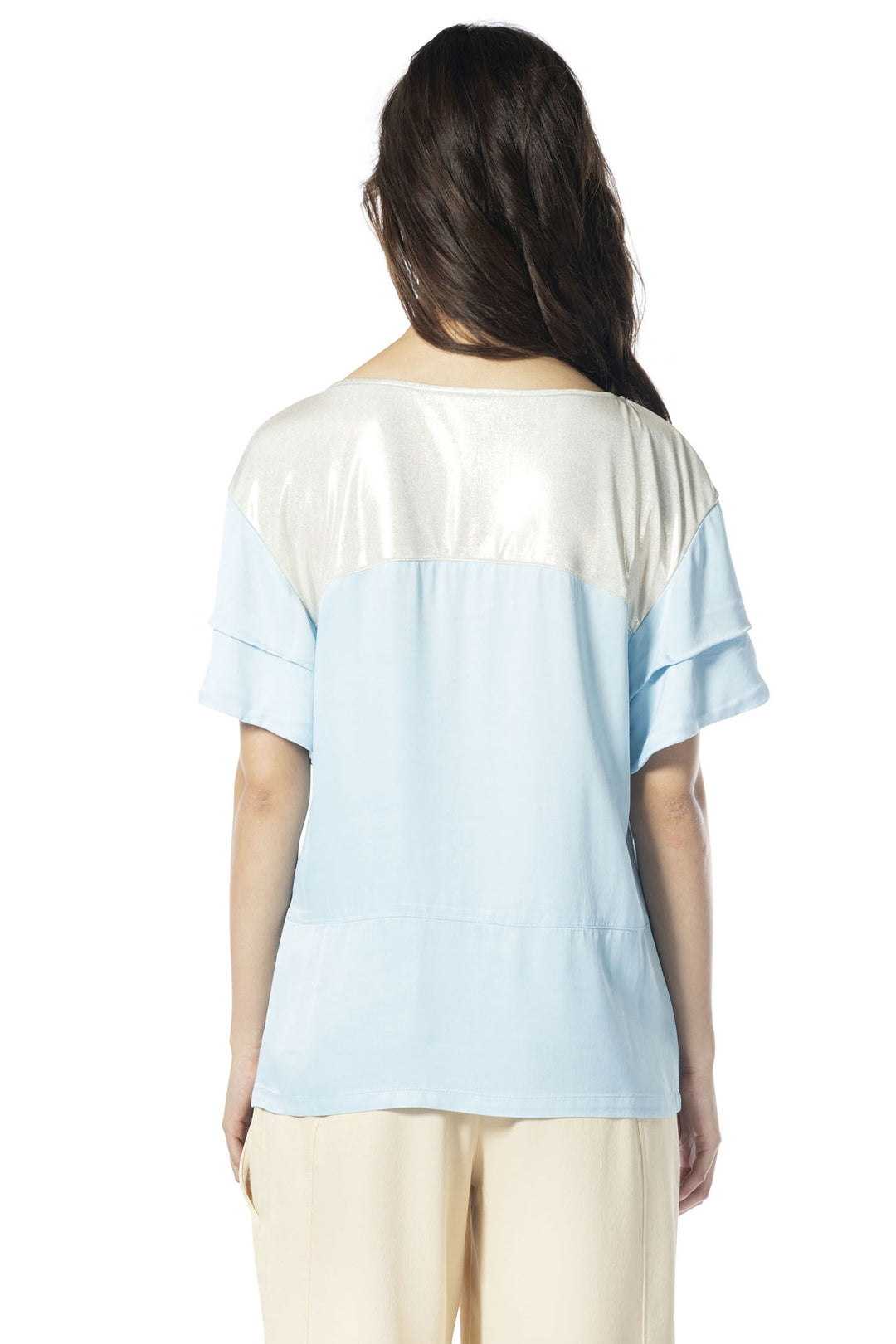 Elisa Cavaletti ELP245039702 Powder Blue Top - Experience Boutique