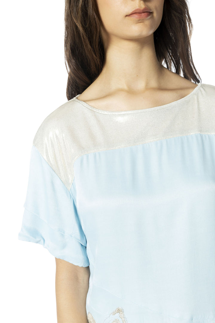 Elisa Cavaletti ELP245039702 Powder Blue Top - Experience Boutique