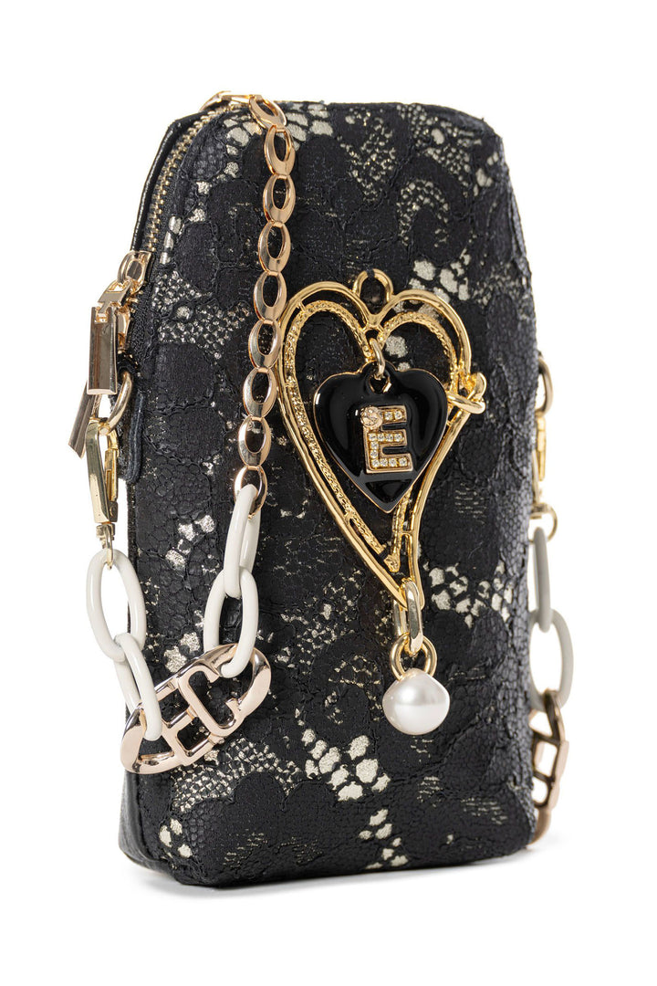 Elisa Cavaletti ELW240686502 Black Lace Crossbody Bag - Experience Boutique