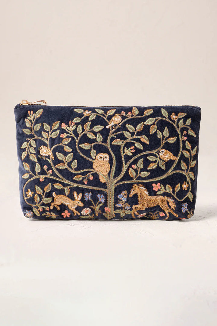 Elizabeth Scarlett Indigo Tree of Life Everyday Pouch