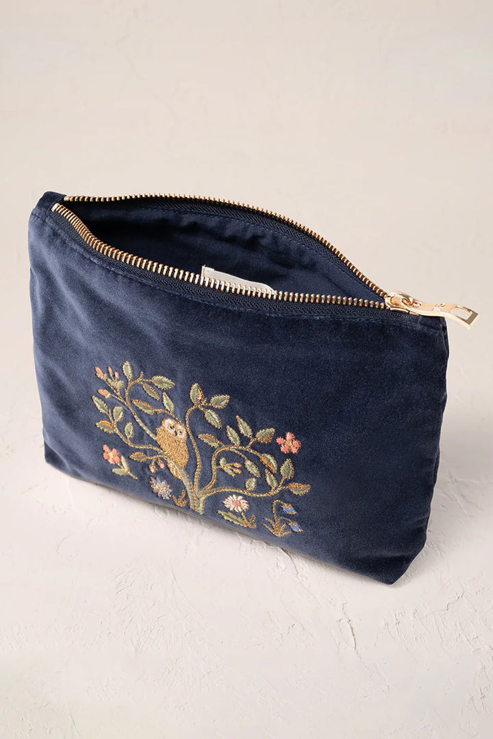 Elizabeth Scarlett Indigo Tree of Life Mini Pouch