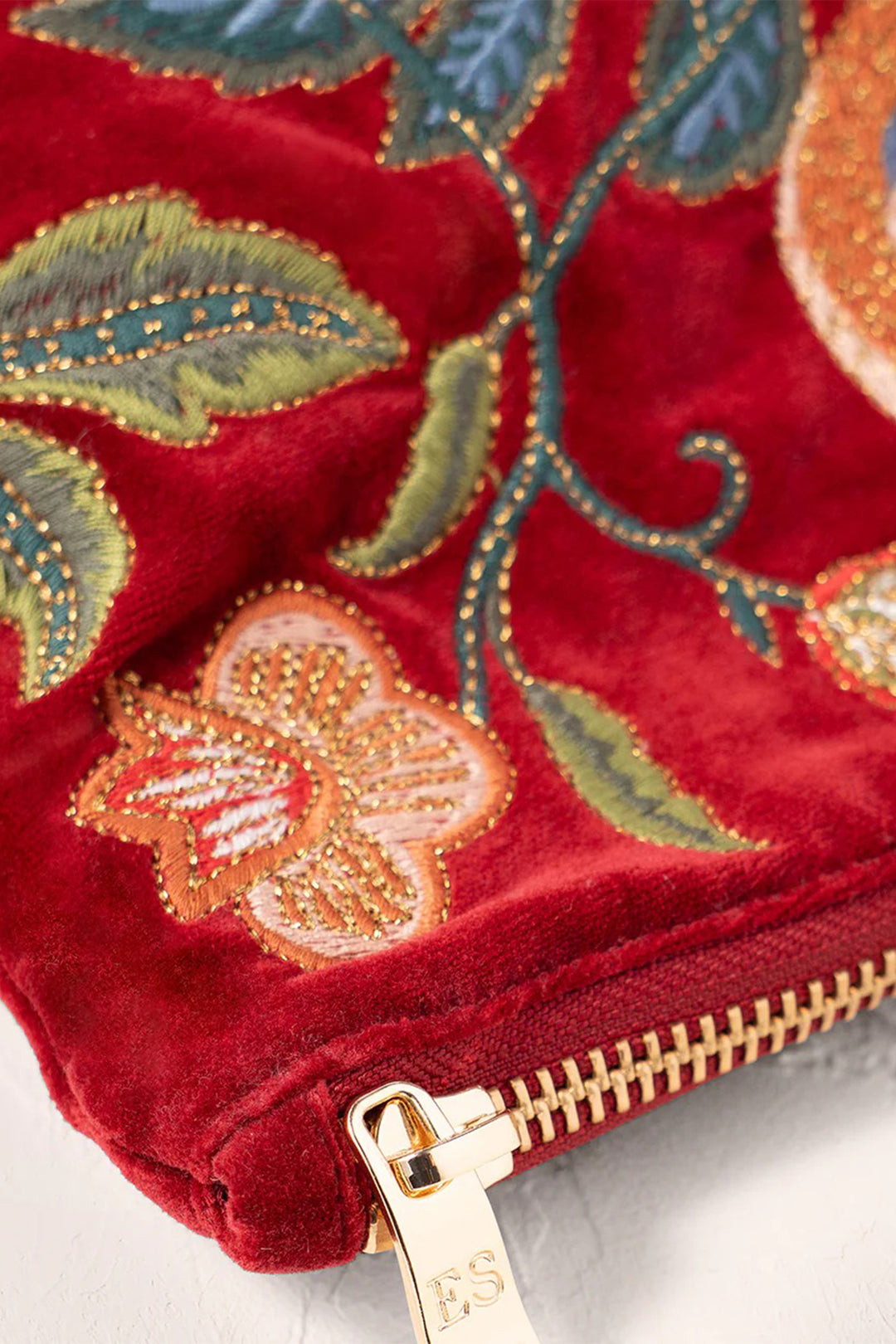 Elizabeth Scarlett Rouge Botanical Birds Everyday Pouch