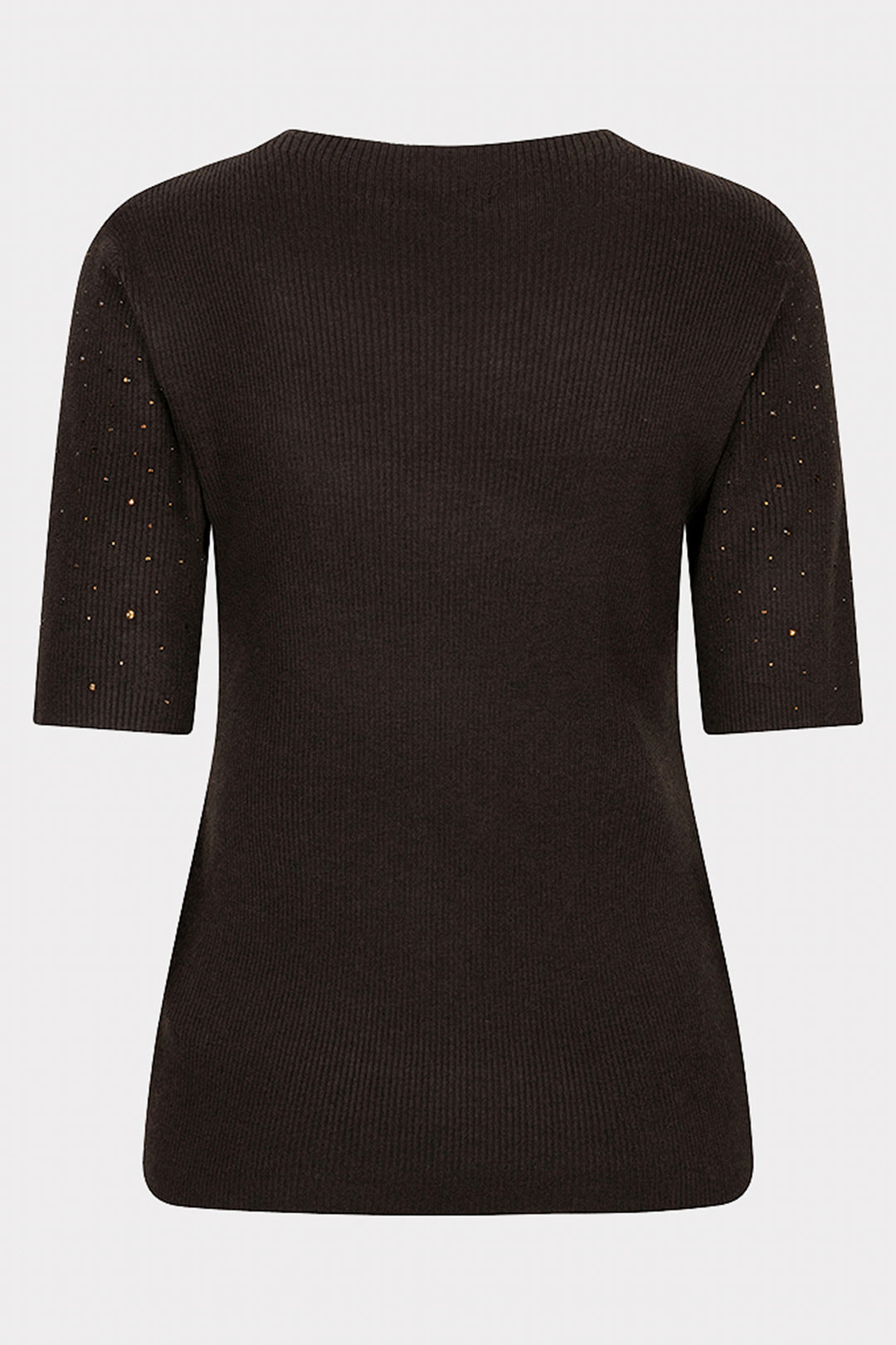 Esqualo 02539 Cacao Brown Gem Knitted Top, back