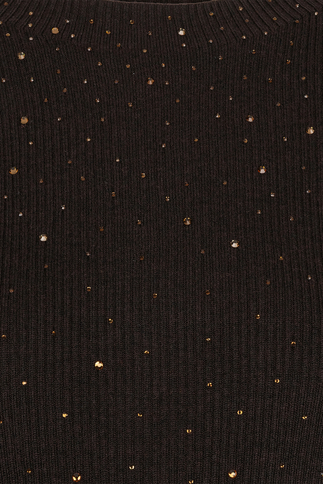 Esqualo 02539 Cacao Brown Gem Knitted Top, detail
