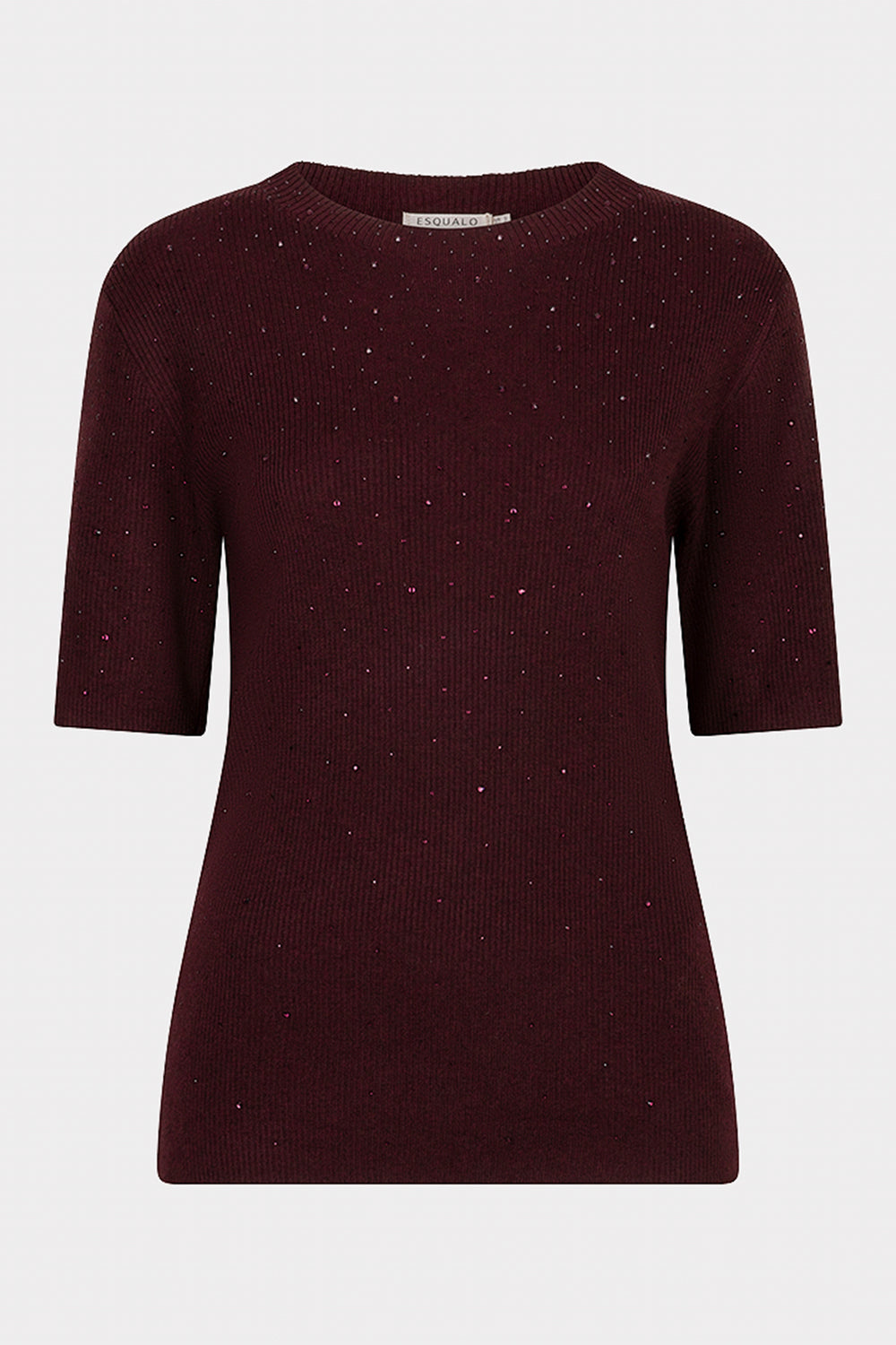 Esqualo 02539 Merlot Gem Knitted Top at Experience Boutique