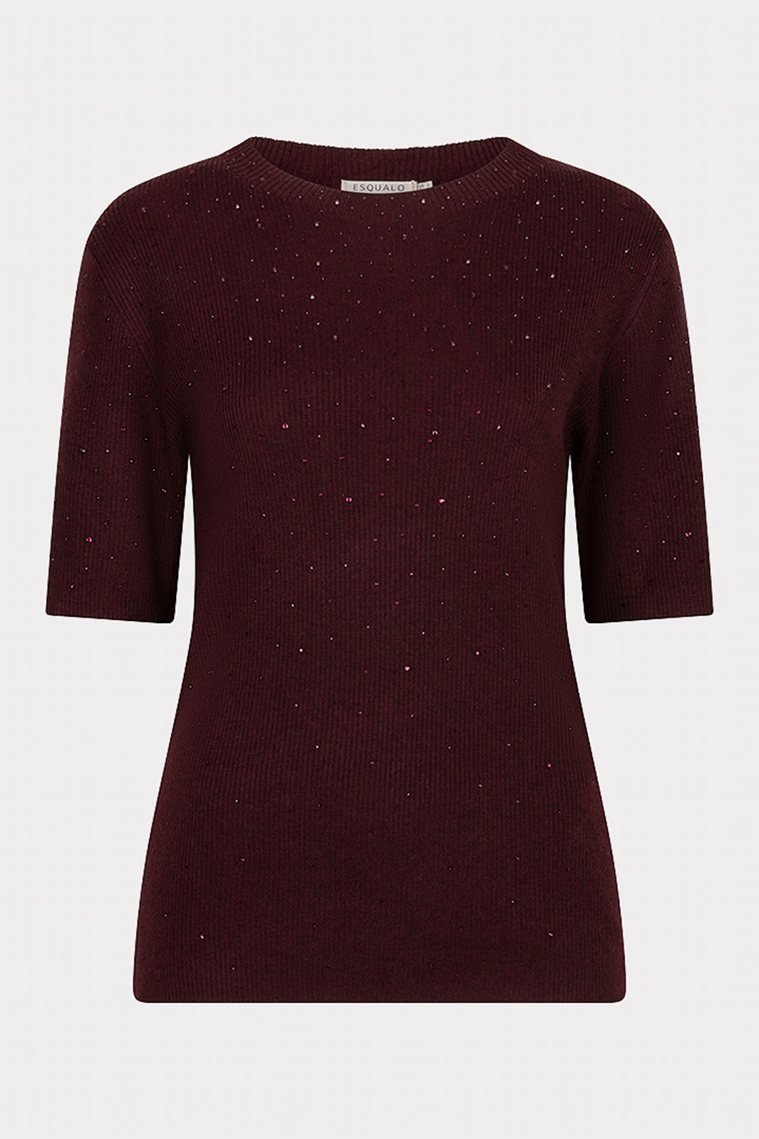 Esqualo 02539 Merlot Gem Knitted Top at Experience Boutique
