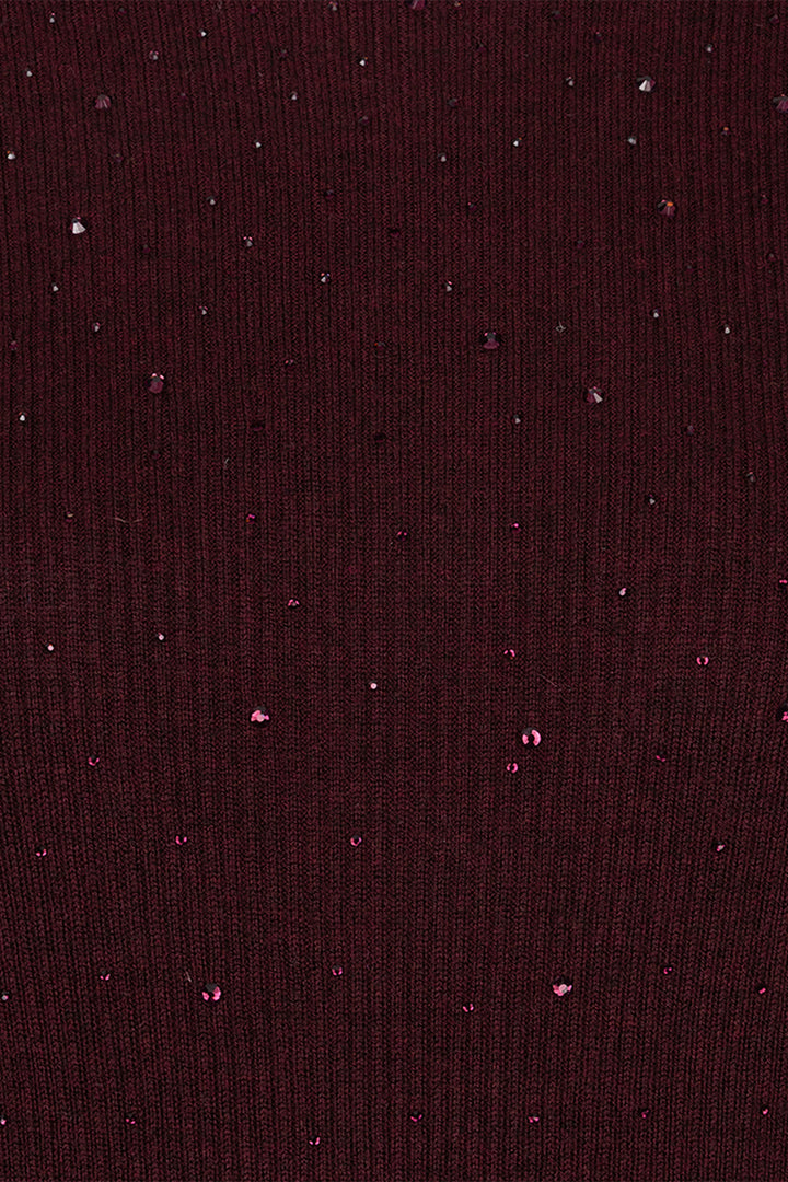 Esqualo 02539 Merlot Gem Knitted Top at Experience Boutique