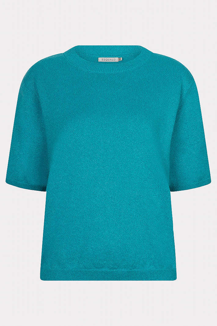 Esqualo 02541 Lake Blue Short Sleeve Jumper at Experience Boutique