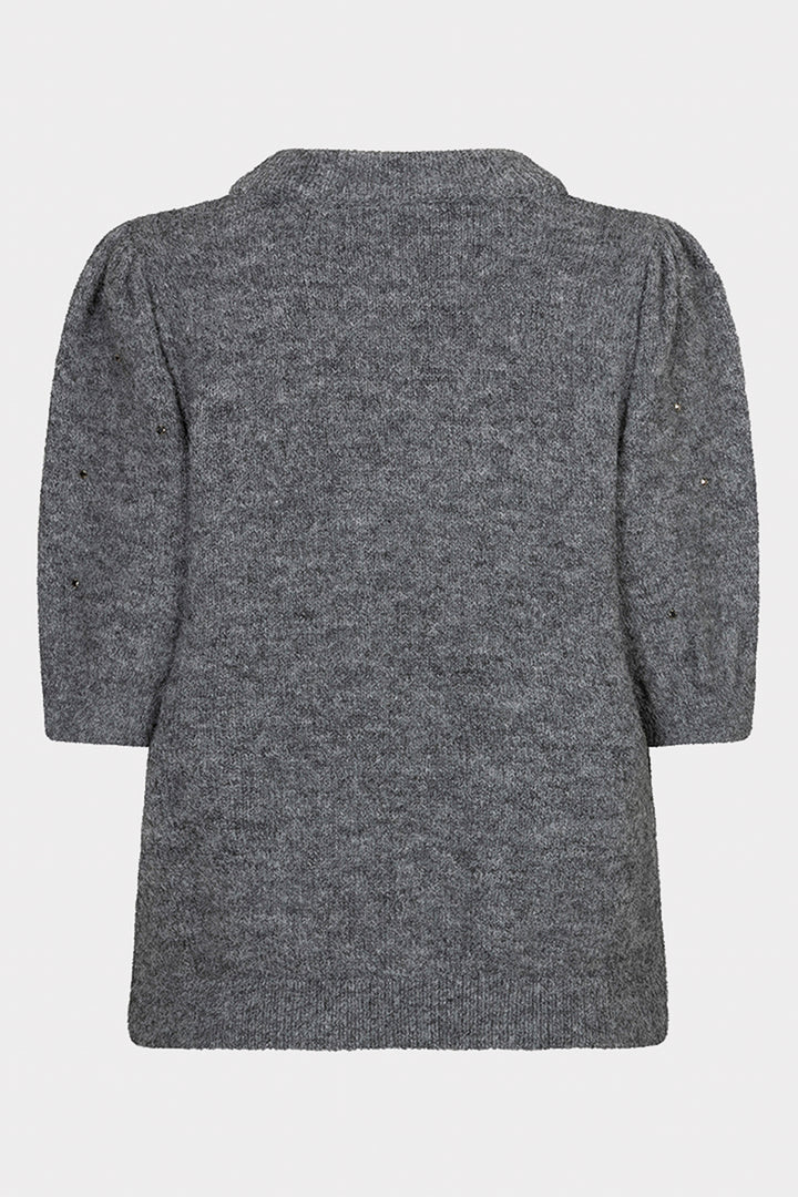 Esqualo 03504 Grey Scattered Diamond Knit Jumper at Experience Boutique