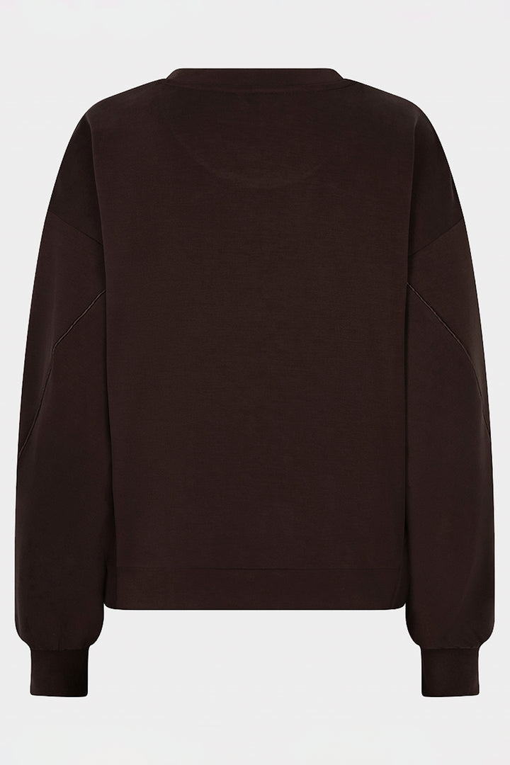 Esqualo 05502 Cocoa Sport Luxe Tie Sweater at Experience Boutique
