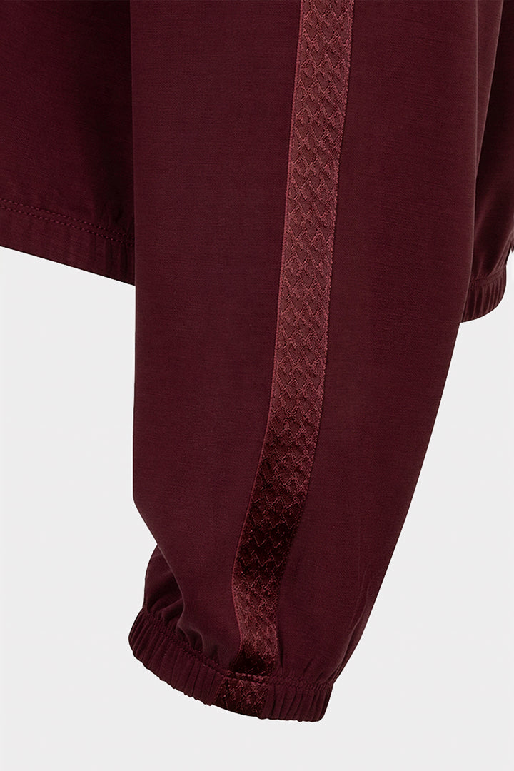 Esqualo 05509 Merlot Sport Luxe Hooded Jumper at Experience Boutique