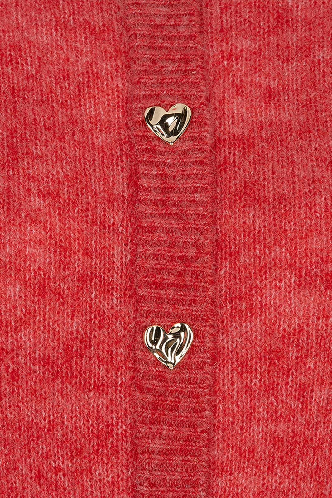 Esqualo 07510 Raspberry Heart Button Knitted Jumper at Experience Boutique