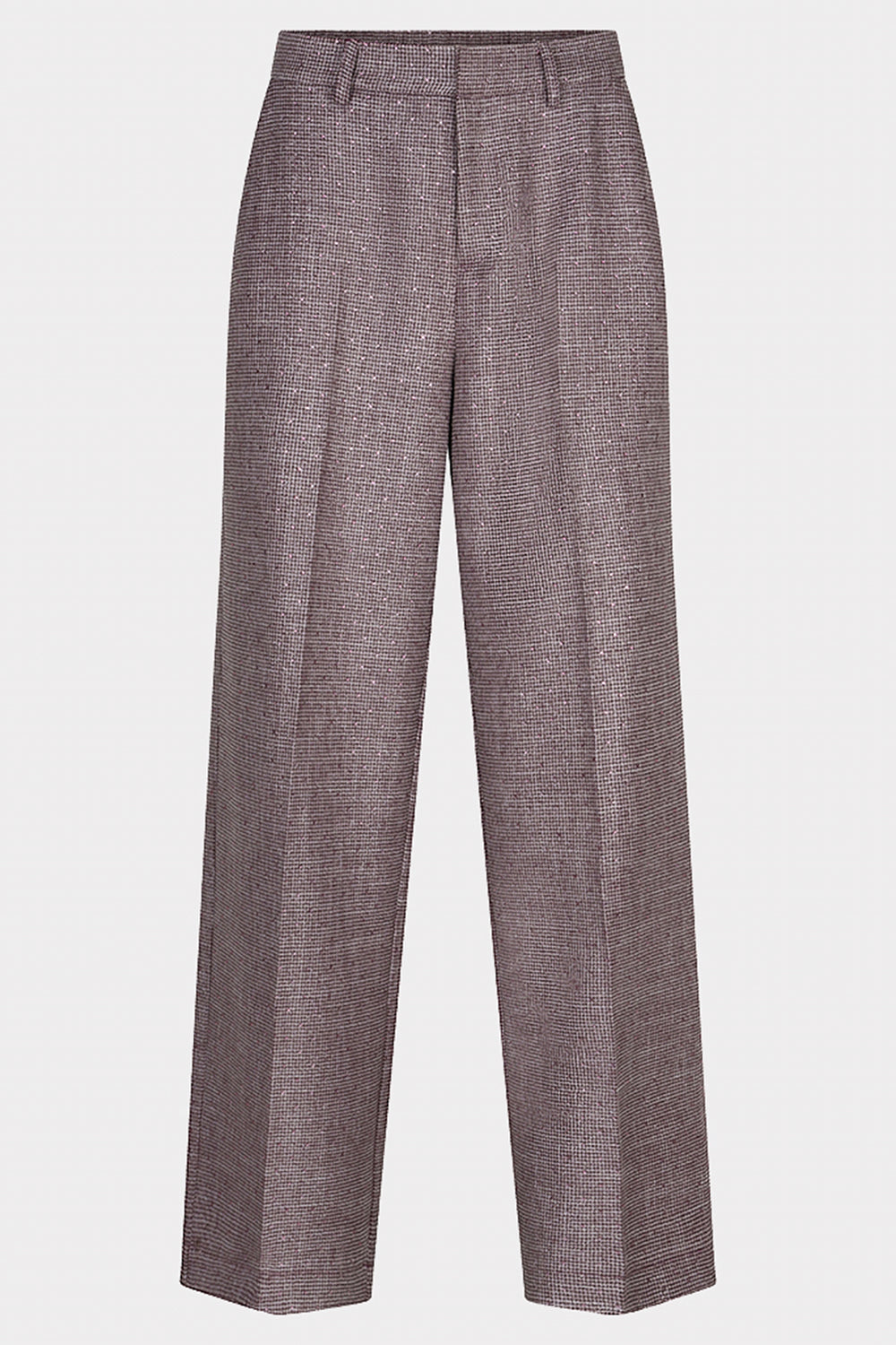 Esqualo 10525 Merlot Houndstooth Trousers at Experience Boutique