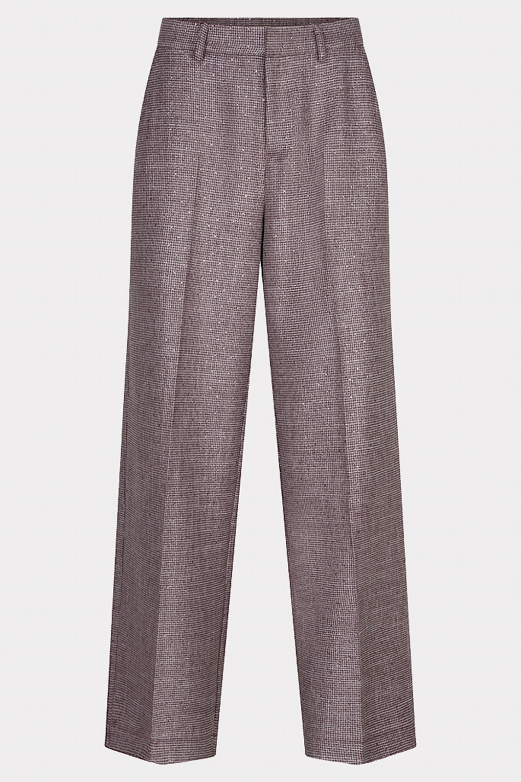 Esqualo 10525 Merlot Houndstooth Trousers at Experience Boutique
