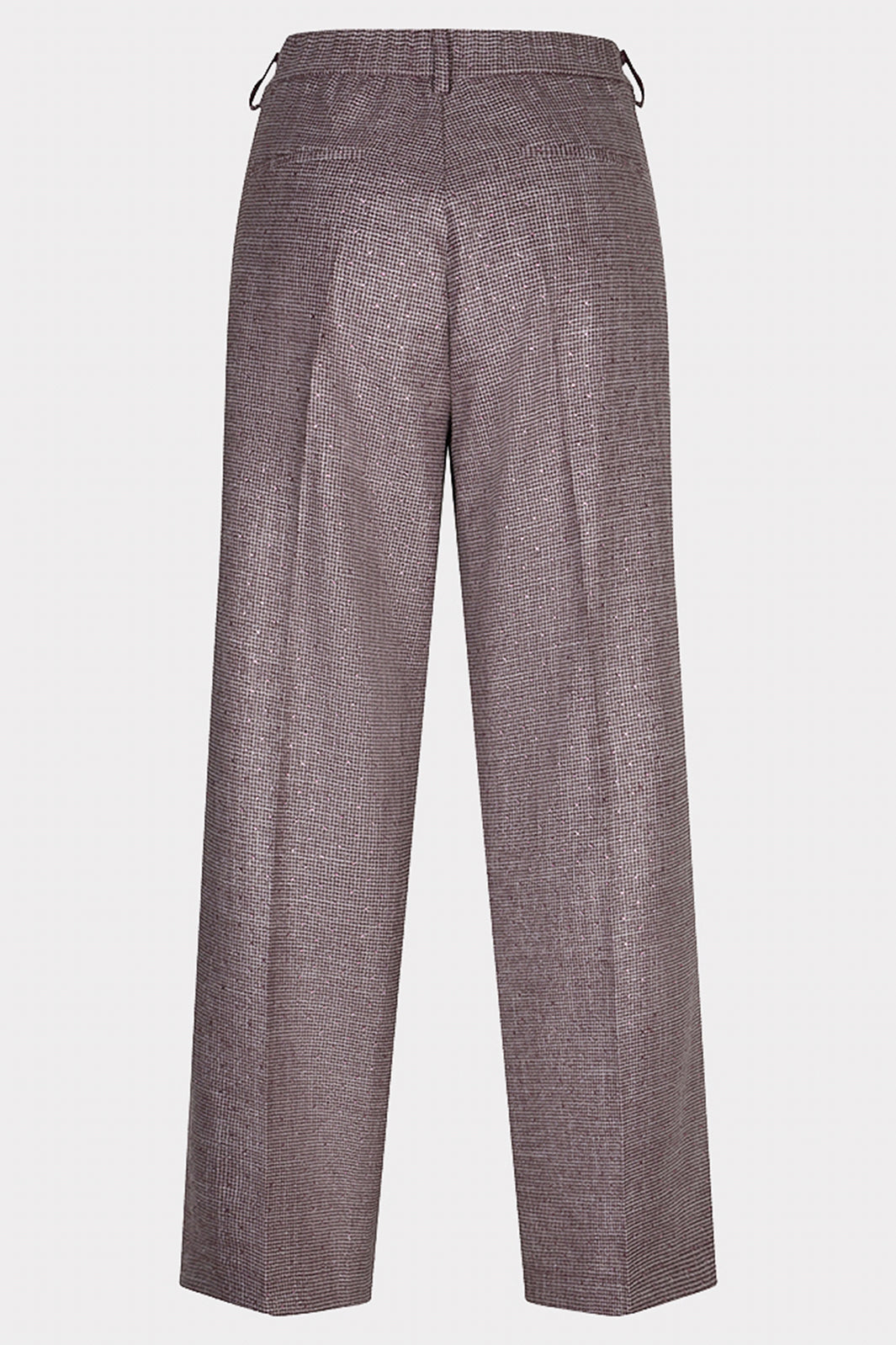 Esqualo 10525 Merlot Houndstooth Trousers at Experience Boutique