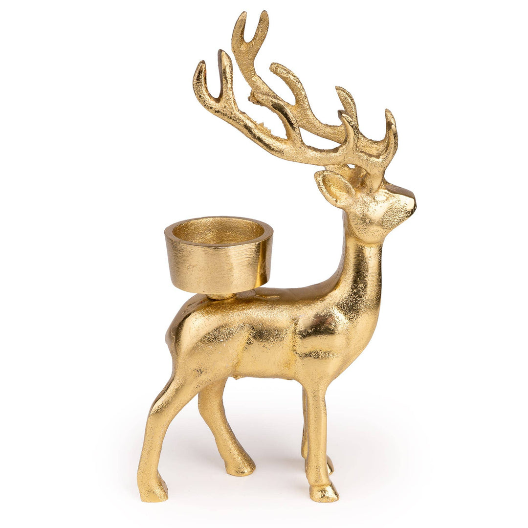 Metal Tall Reindeer Tealight Holder