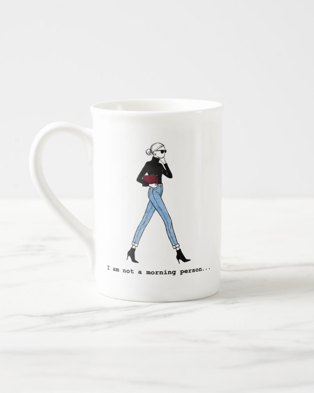 "I Am Not a Morning Person" Bone China Mug