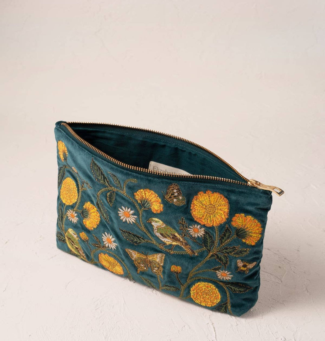 Elizabeth Scarlett Emerald Wild Garden Everyday Pouch