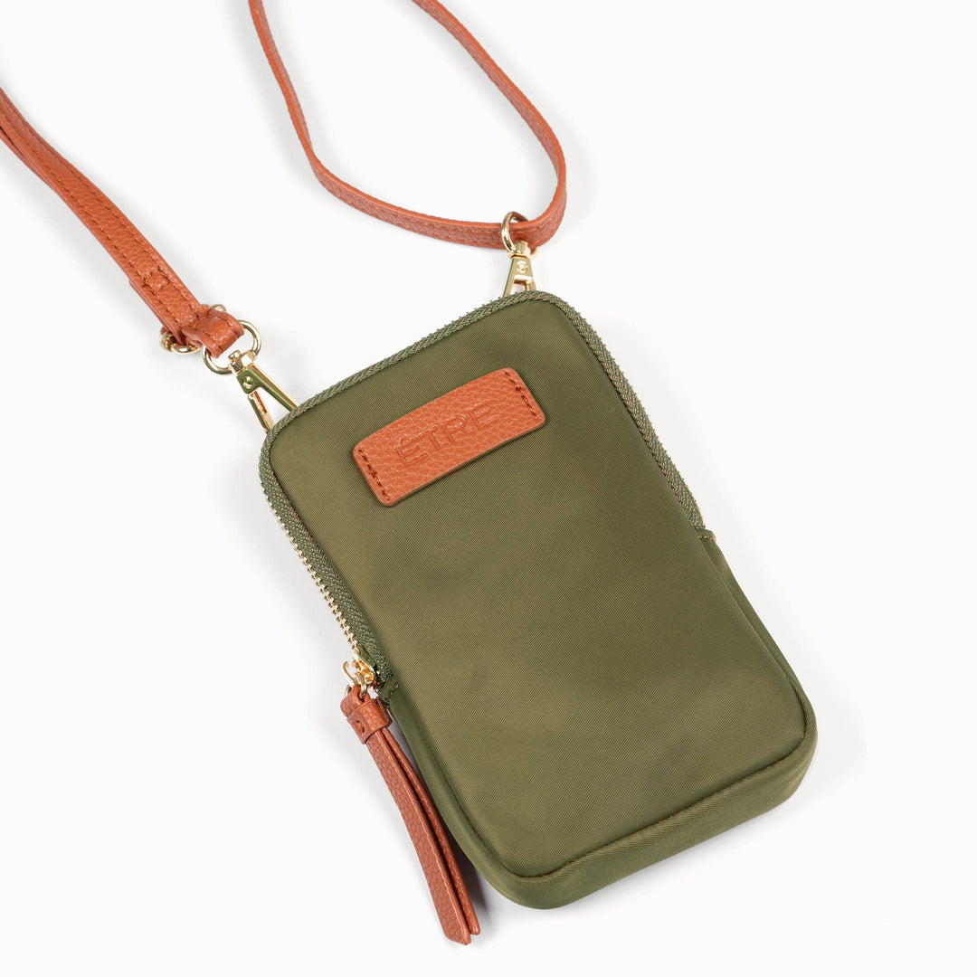 Khaki Ivy Crossbody Phone Bag