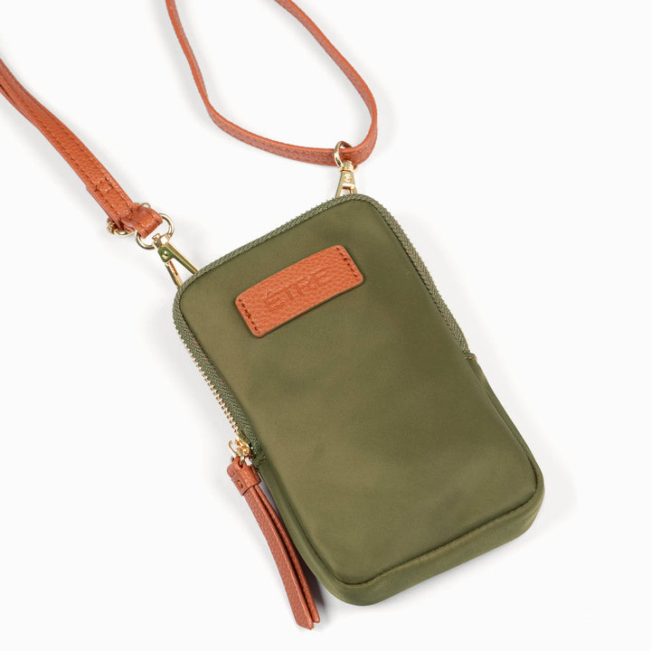 Khaki Ivy Crossbody Phone Bag