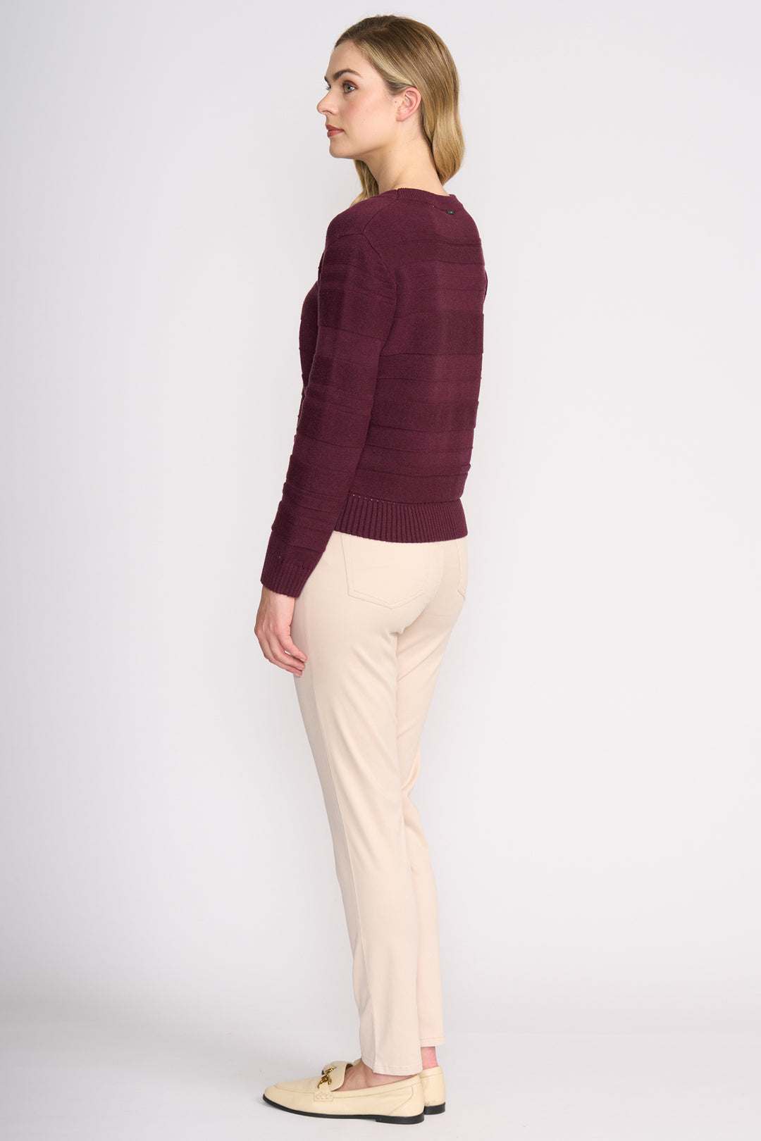 Foil FO6827 Holey Moley Cashmere Cream Trousers at Experience Boutique