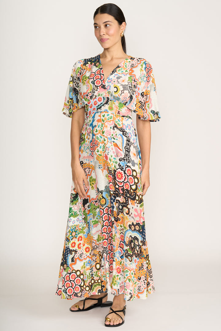 Foil FO8235 Race Favourite Blossom Print Maxi Dress