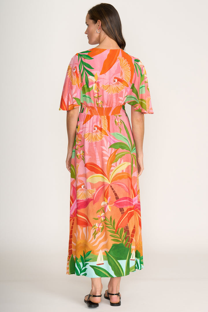 Foil FO8235 Race Favourite Sun Kissed Print Maxi Dress