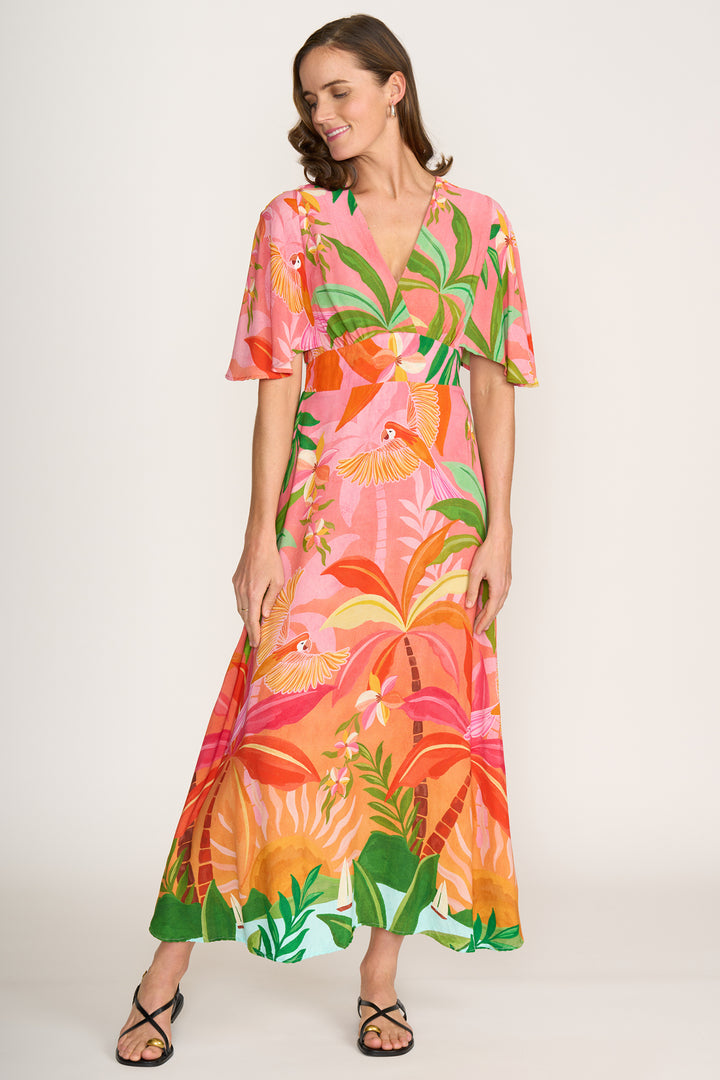 Foil FO8235 Race Favourite Sun Kissed Print Maxi Dress