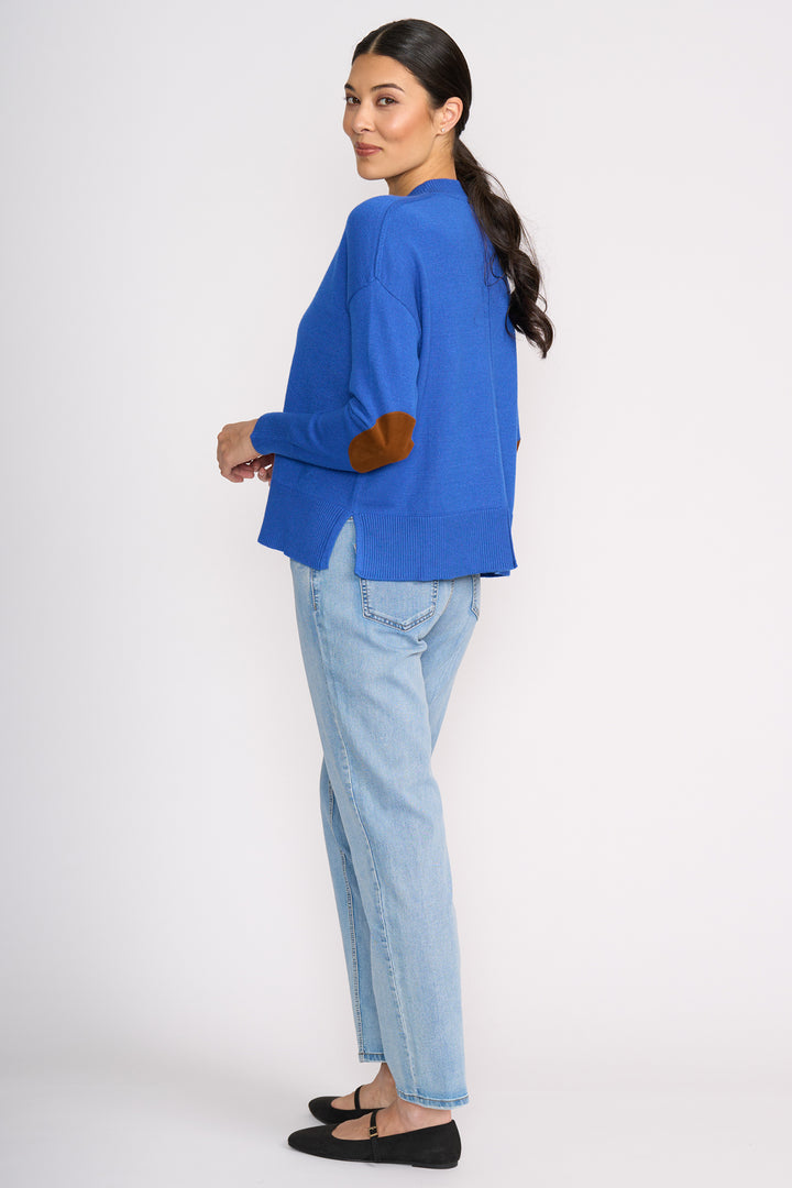 Foil FO8458 Perfect Patch Electric Indigo Jumper at Experience Boutique