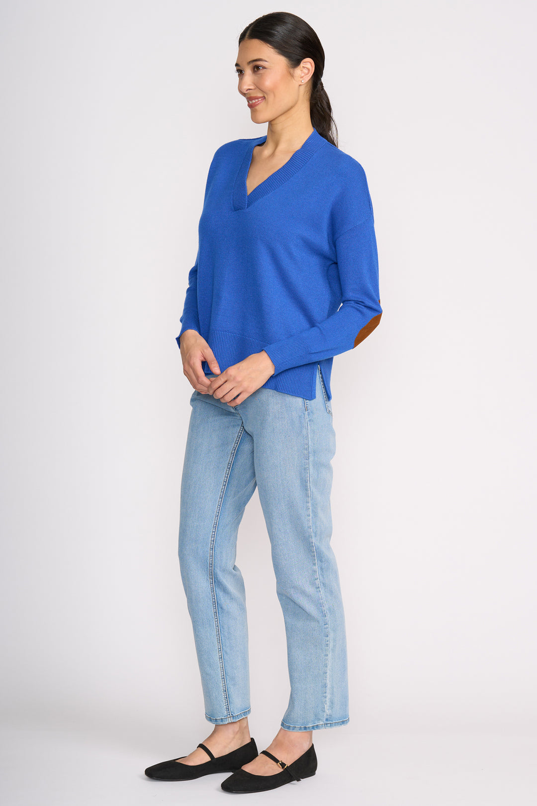 Foil FO8458 Perfect Patch Electric Indigo Jumper at Experience Boutique