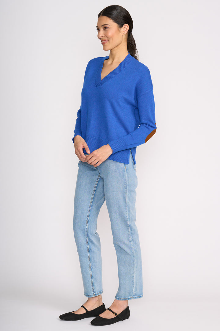 Foil FO8458 Perfect Patch Electric Indigo Jumper at Experience Boutique